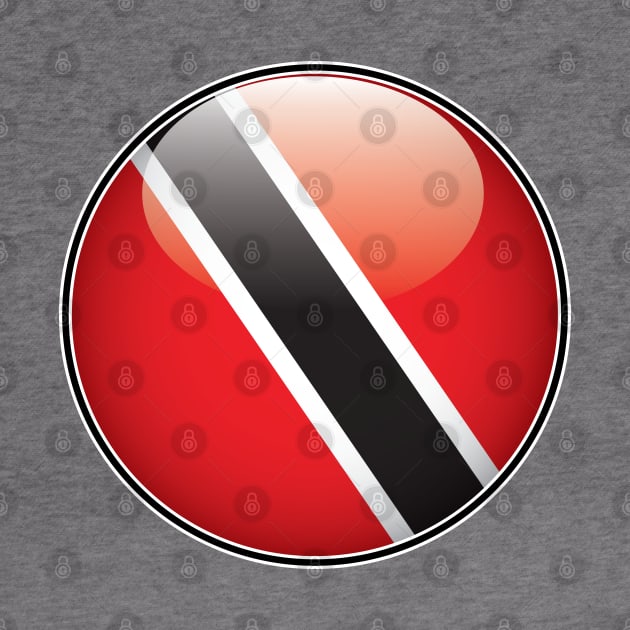 Trinidad and Tobago National Flag Glossy Button by IslandConcepts